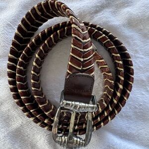 Genuine Spanish Leather Belt Woven Up To 42” by Tommy Bahama